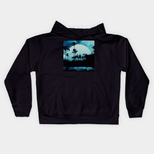 AM LoFi monochrome Kona Kids Hoodie